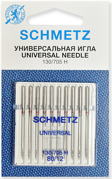 Иглы для швейных машин Schmetz №80 универсальные 10 шт